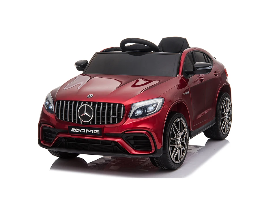 Licensed Mercedes-AMG GLC 63 S COUPE 2.4g Remote Control Ride-on Car Unisex Bluetooth USB Jack Adjustable Central Control Pedal