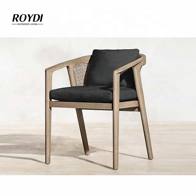 Roydi Handcrafted Teak Outdoor Garden Furniture Teak Outdoor Wood Dining Chair