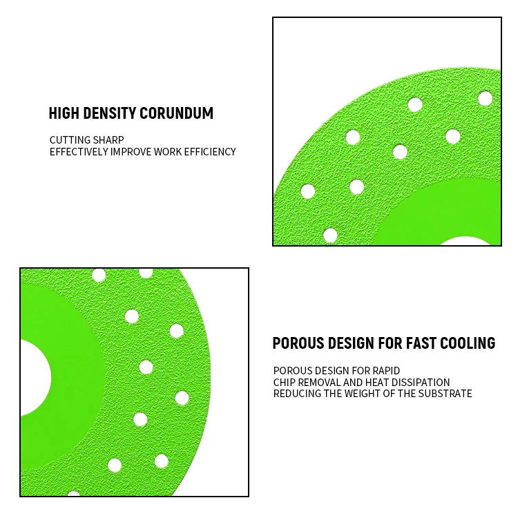 New Porous Cutting Blade Professional Brazed Diamond Slices Porcelain Rock Plate Grinding Saw Blade