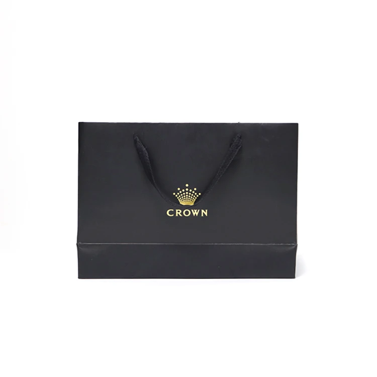 custom printed luxury cardboard paper bag with logo print