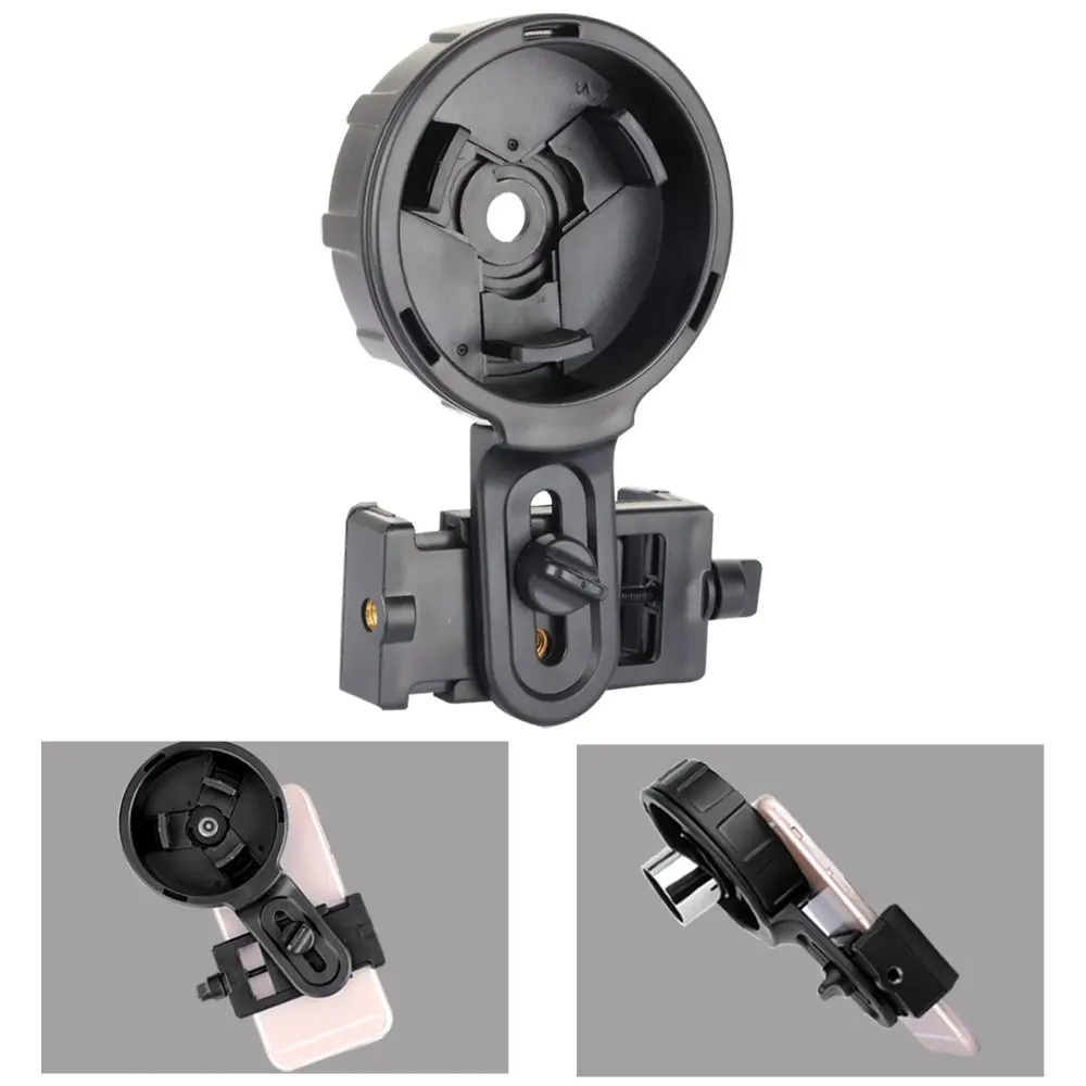 
Cellphone Telescope Adapter Mount, Universal Phone Scope Mount, Work with for Spotting Scope, Telescope, Microscope, Monocular 