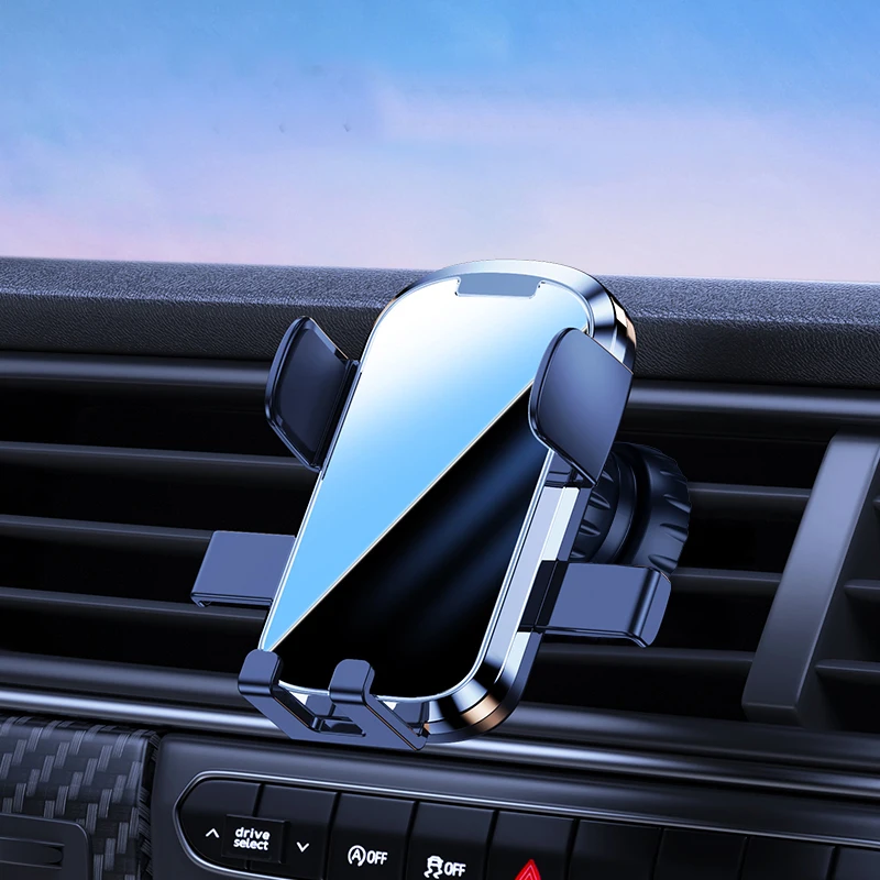 smart phone cell mobile holders bracket hook clip universal car air vent mount automatic block gravity phone holder