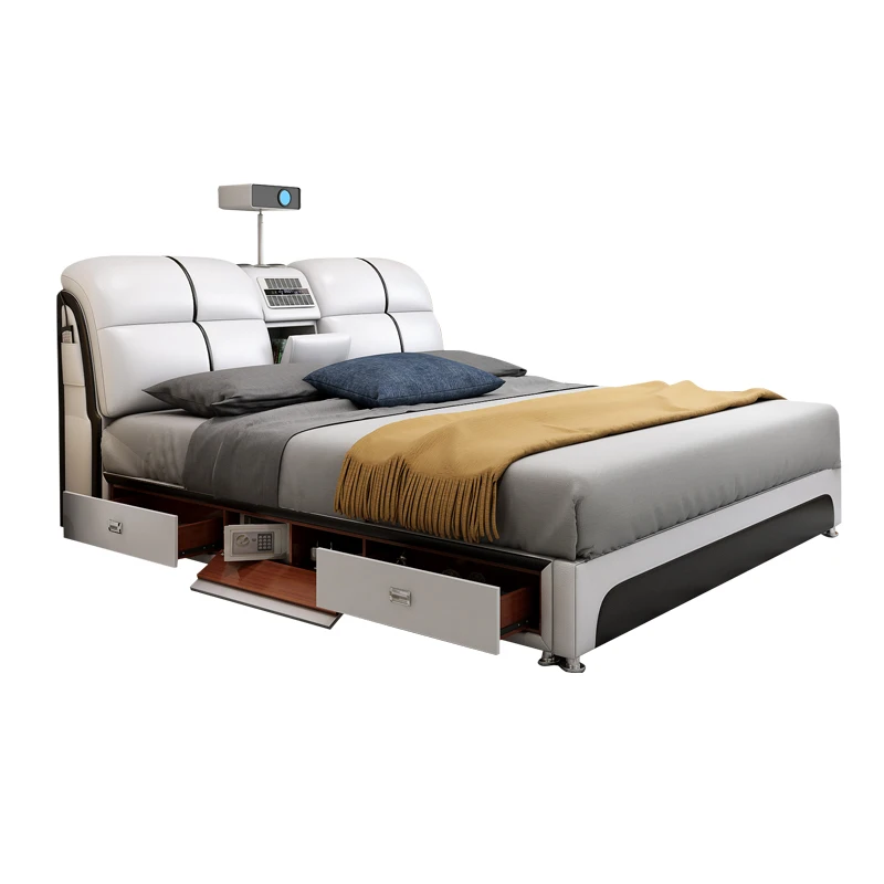 Can design new modern smart beds, storage beds leather beds, modern luxury double beds, massage bedroom beds