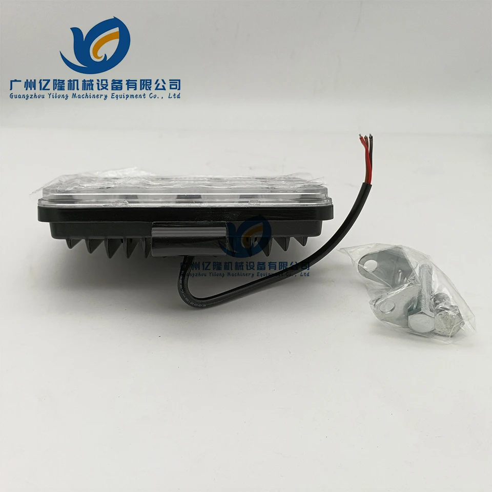 DC12-80V для экскаватора высокомощные точечные огни квадратного типа сверхяркий рассеянный свет двигателя грузовика фары светодиодные 12 бусин