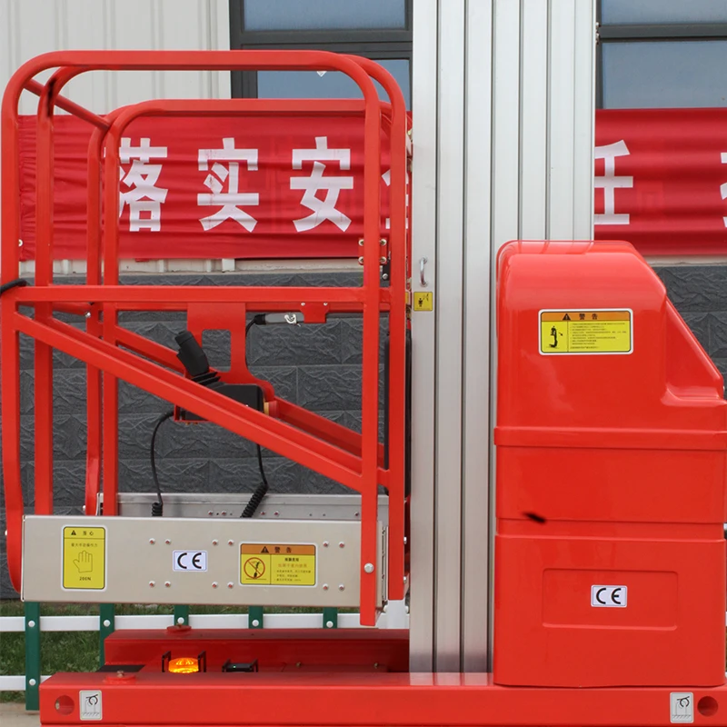 
8m Hydraulic Mobile One Man Telescopic Aluminum Single Mast Lift 