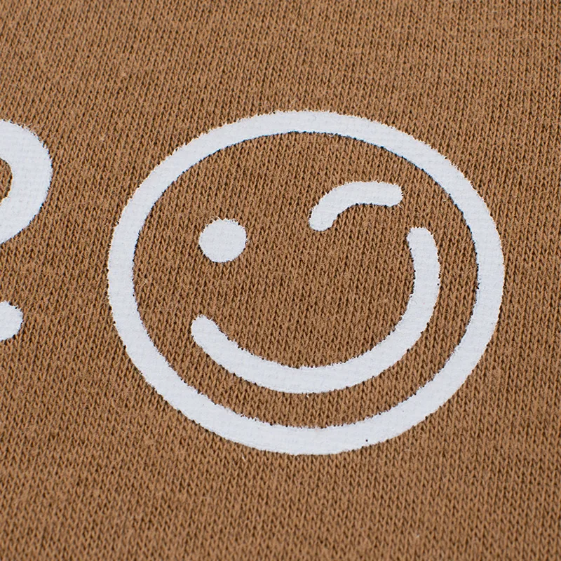 
Smile Logo kids sweater winter wear, dark brown color boys child sweater 