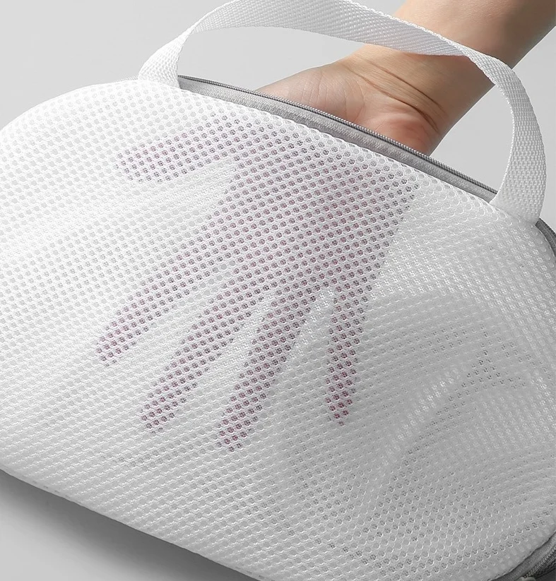 Household Reusable Mesh Bra Washing Bag with Zipper Underwear Laundry Storage Bag for Clothes Bathroom Applicable
