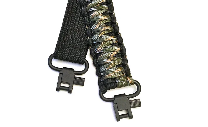 Gun Sling Paracord Multifunctional Adjustable Strap - Swivel Gun Accessories Outdoor Tactical Hunting Shooting