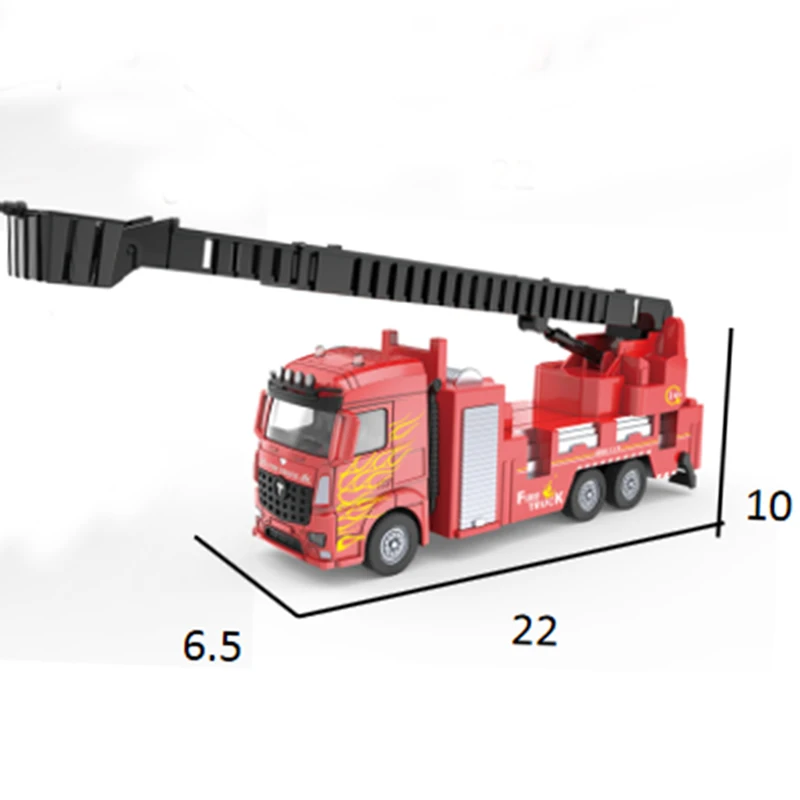 High Quality 1:32 Die Cast Model Military & Fire Engineering Vehicle Truck Pull Back Metal Car Toy For Children