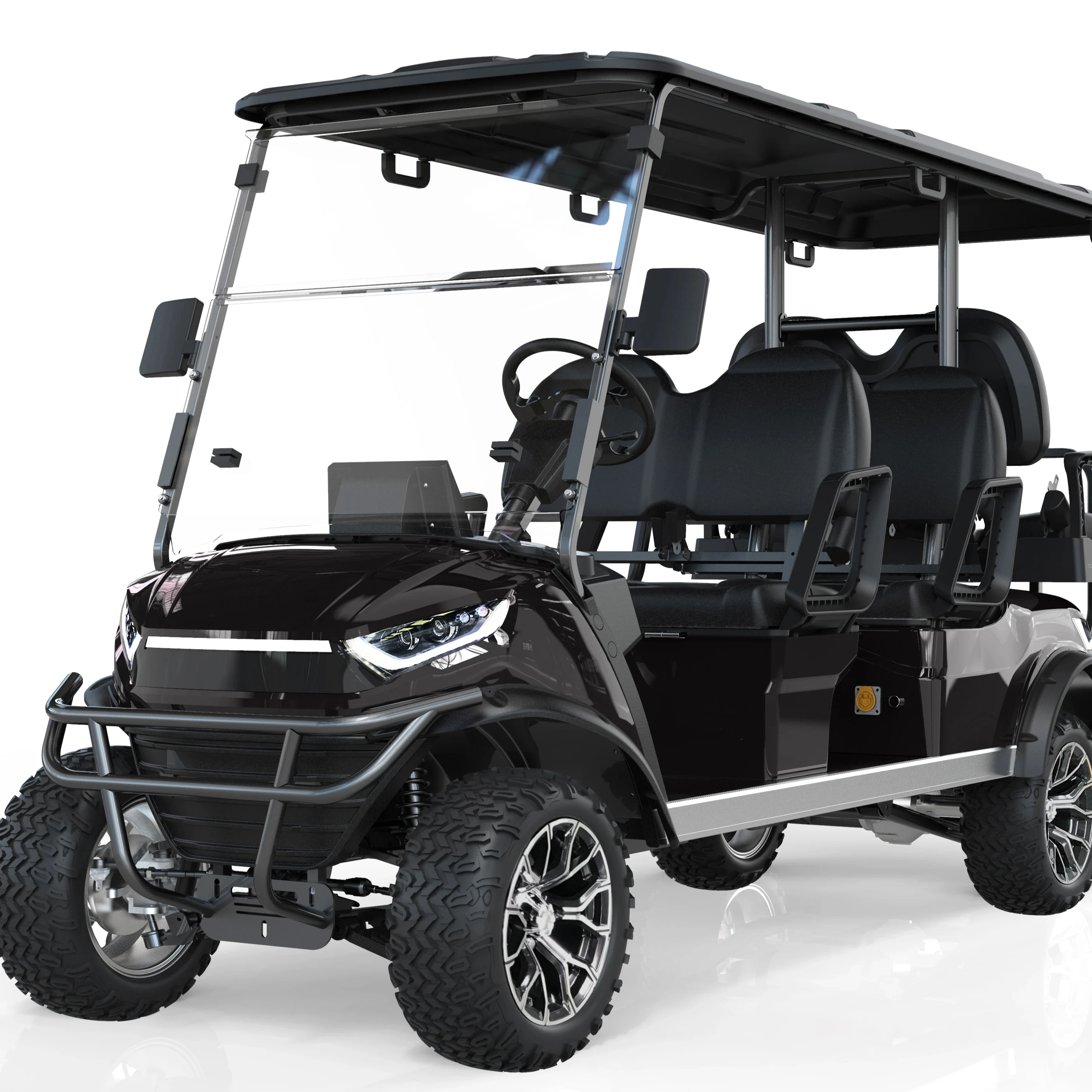 Golf Carts 6 Seater New Support OEM Lithium Battery Powered Electric Golf Cart Prices Club Car for pick-up sightseeing kart