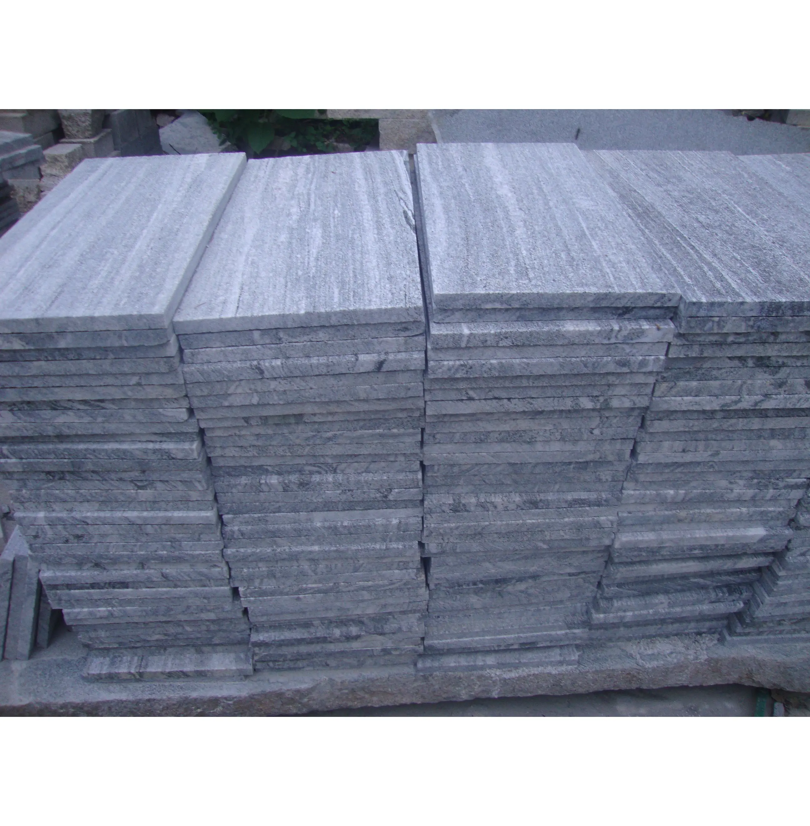 Negro Santiago Tiles Paving Stone Wall cladding Grey Granite