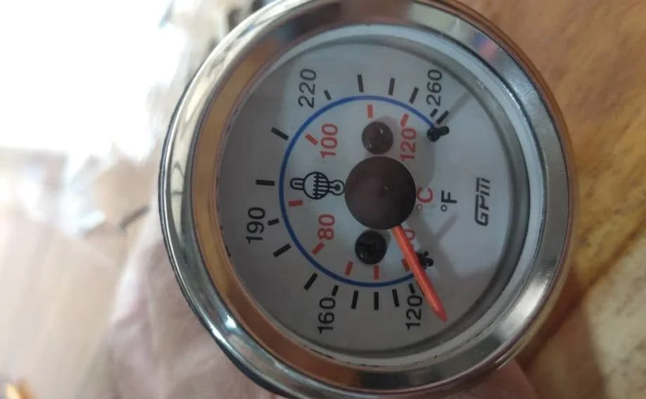 52mm water temperature gauge with 72 /144 inch for light truck