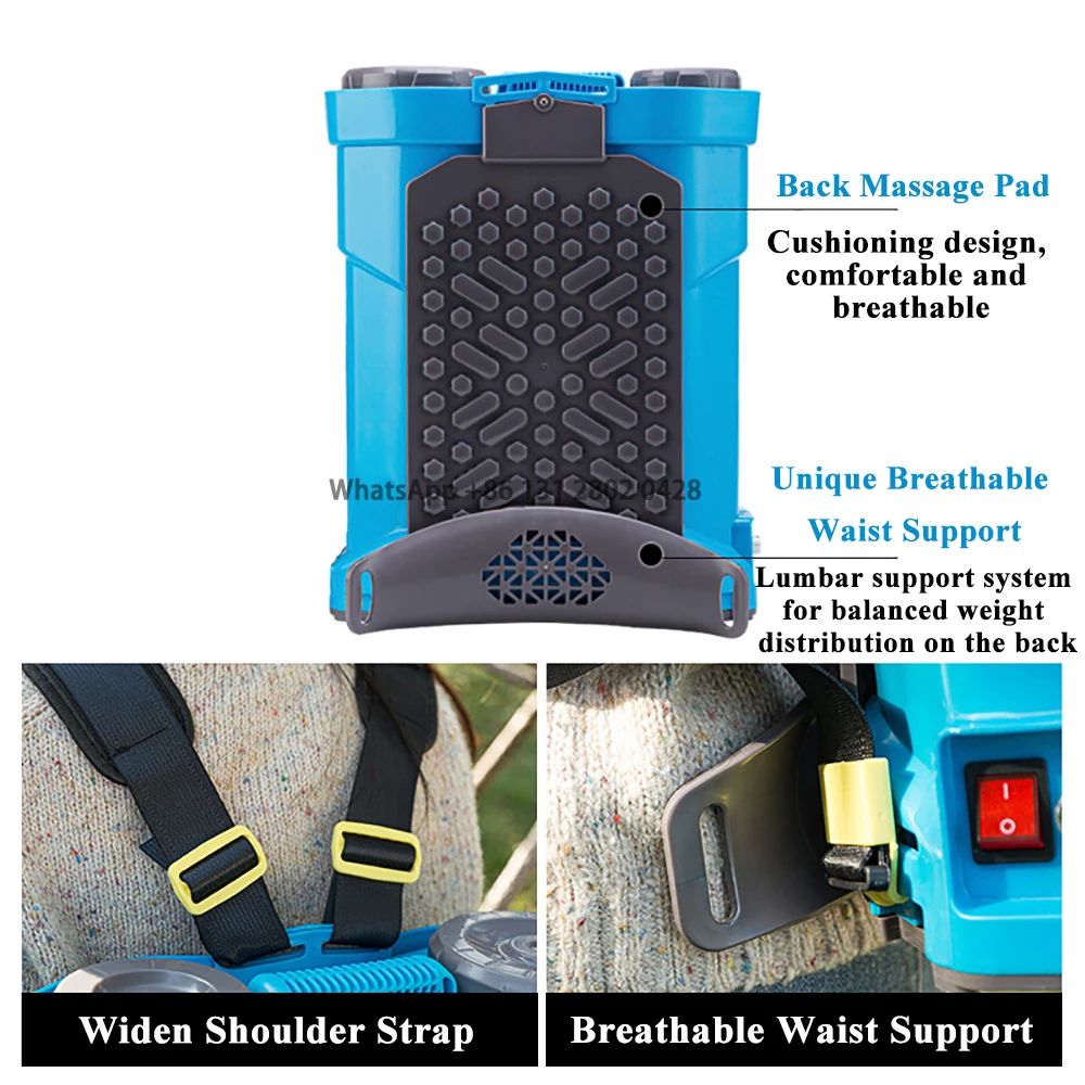 16L 20L Electric Sprayer Garden Irrigation Smart Agricultural Sprayer Rechargeable Battery Disinfection Back Pesticide Dispenser
