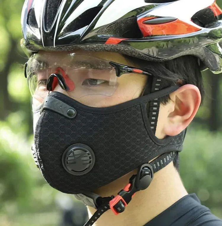 
Outdoor Sports bicycle Breathable Reusable Fashion Cycling Masking Mouth Maskes With valve 