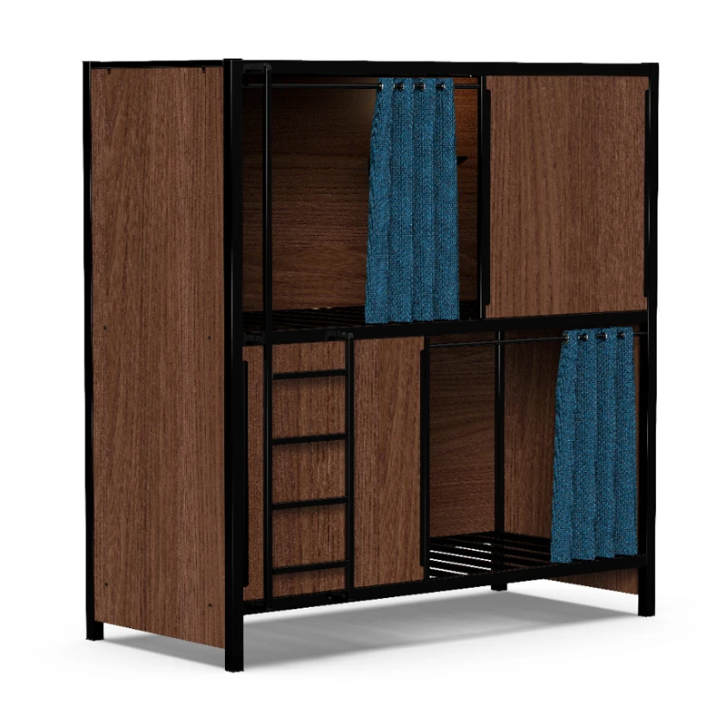 Hotel hostel Sleeping pods Metal Capsule Bunk Bed Bedroom furniture for hotel hostel bunk bed