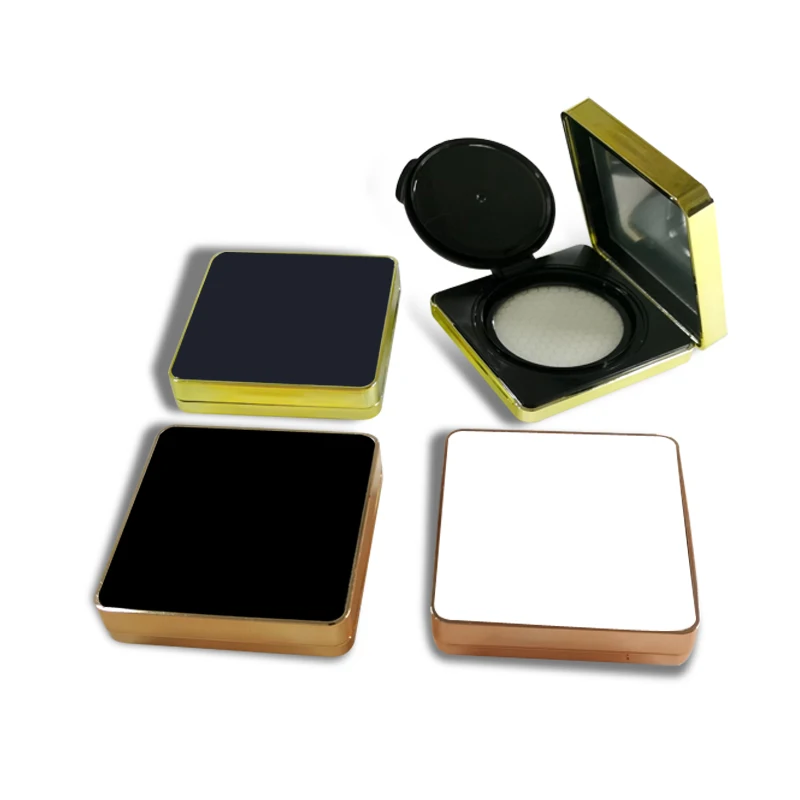 K in stock square case magnet open air cushion box for BB cream Foundation container with Mirror