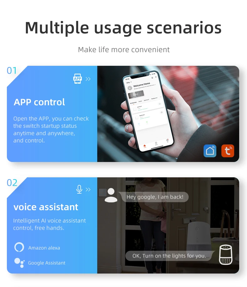 Shenzhen Smart Home Tuya App Remote Control Touch Panel US Standard Zigbee Smart Switches