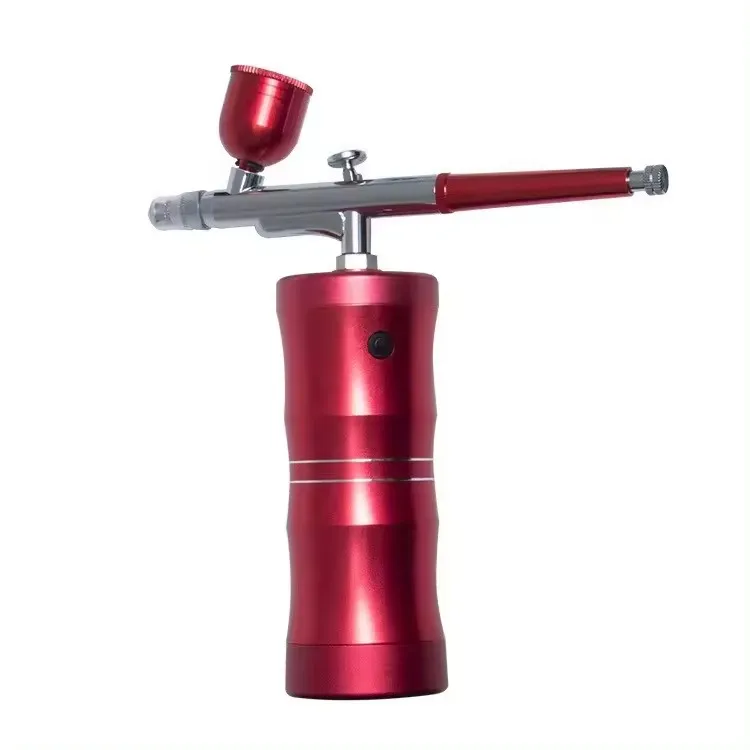 Airbrush Kit Portable USB Rechargeable Hair Nail Paint Makeup 7.4V Spray Gun Cordless Compressor Airbrush