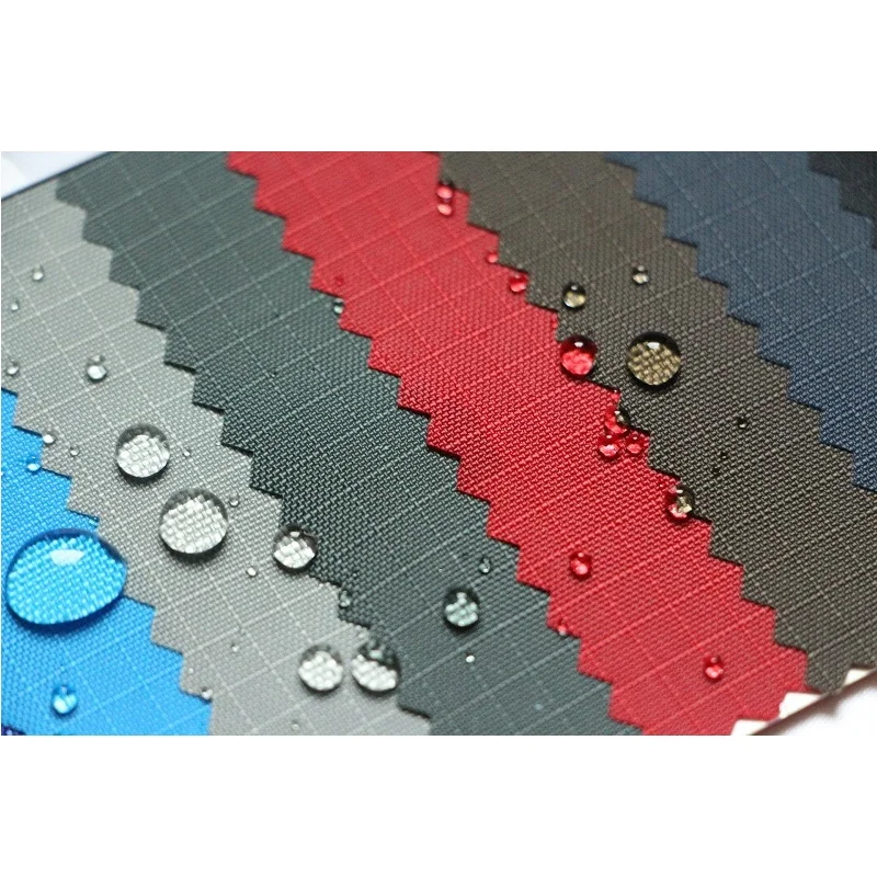 
210d nylon oxford ripstop 100% nylon waterproof with PU coating for tent bag 