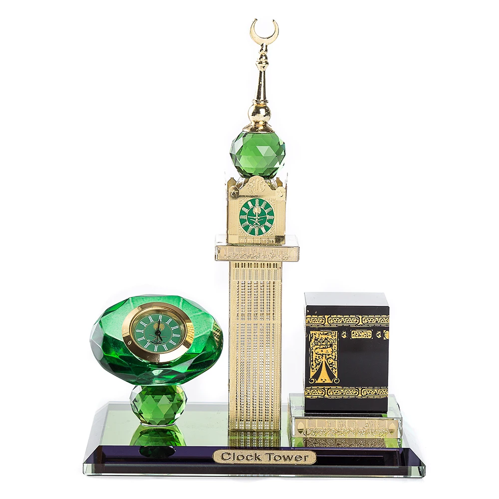 Dropshipping / Spot wholesale / OEM HOT Ramadan gift Bell and watch kelbai four sided clock model  Islamic ornaments