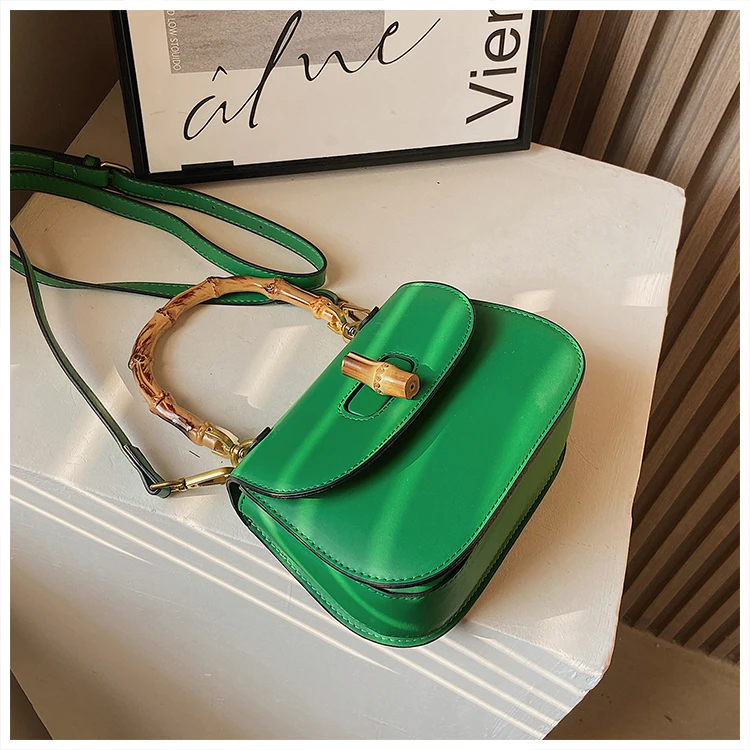 Hot sale Bamboo Handle Purses Girls Luxury Fashion Hand Bags Young Lady Popular Designer Handbags For Womannew