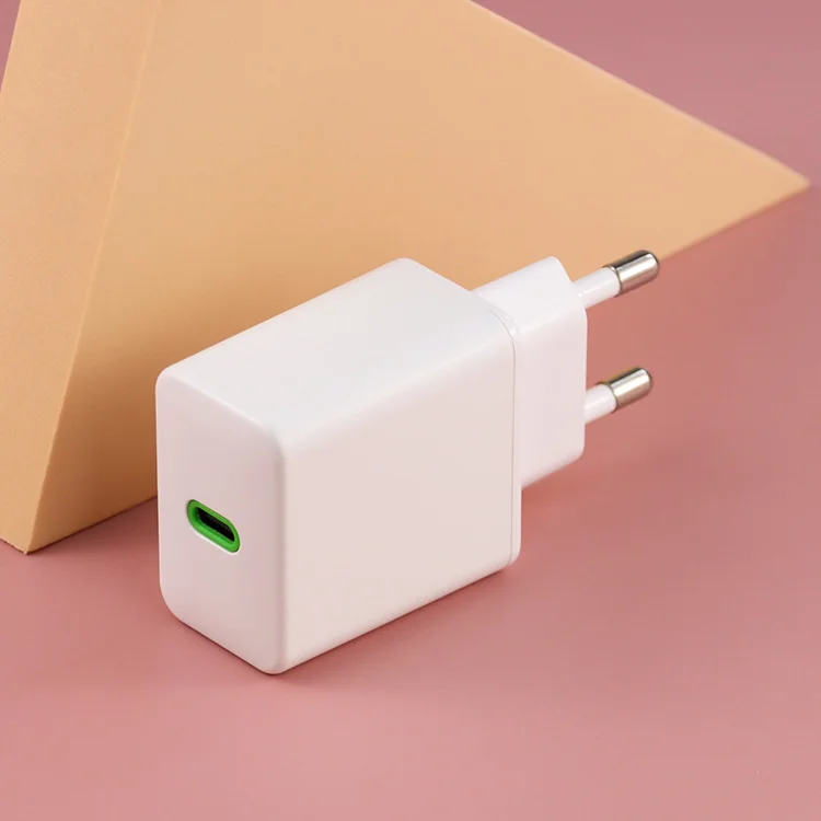 Chargeur CE ETL KC SAA listed 20w USB-C power adapter for mobile phones 12 12 pro 13 pro Type c EU US 2 pin fast charge charger