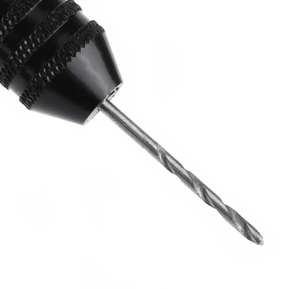 Mini Micro Aluminum Hand Drill Chuck High Speed Steel Twist Drill Bit Woodworking Drilling Rotary Tools