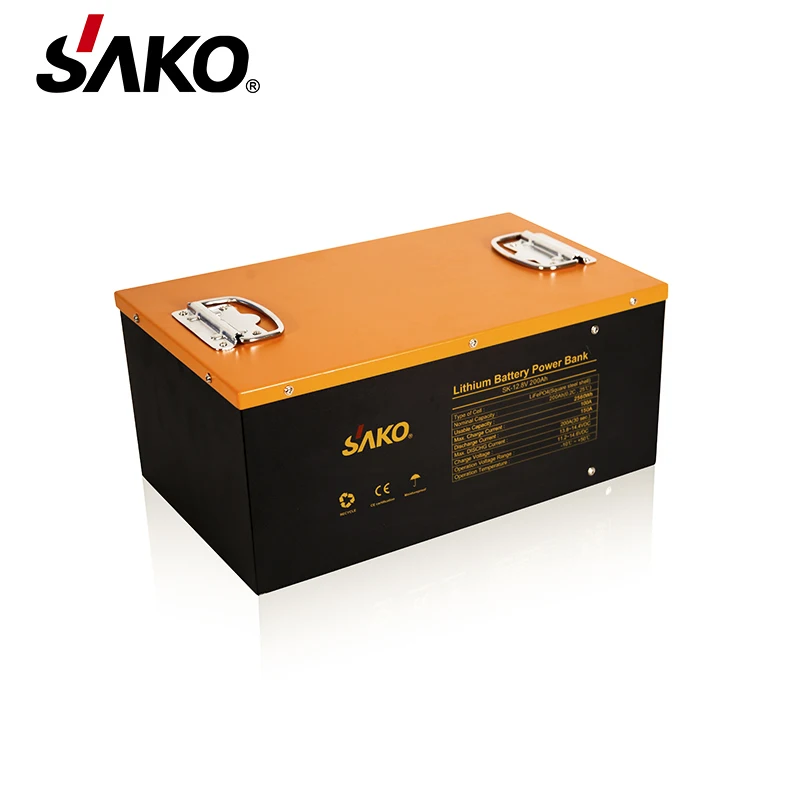 SAKO Hot Sales 12V Battery Pack 100Ah 150Ah 200AH BMS Control Rechargeable Deep Cycle for Home Energy Storage