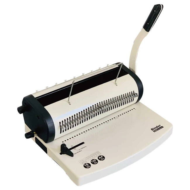 TONGRO-T619  double wire binder  34 hole calender binding machine office book binding machine Note Book wire Binding machine