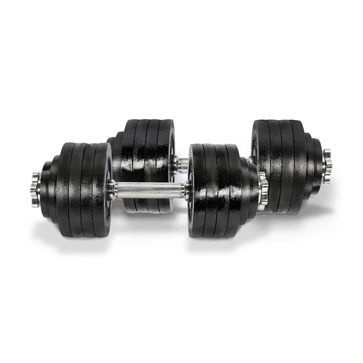 Home Fitness Top Quality Free Weight 40 Kg Dumbbell Set Adjustable