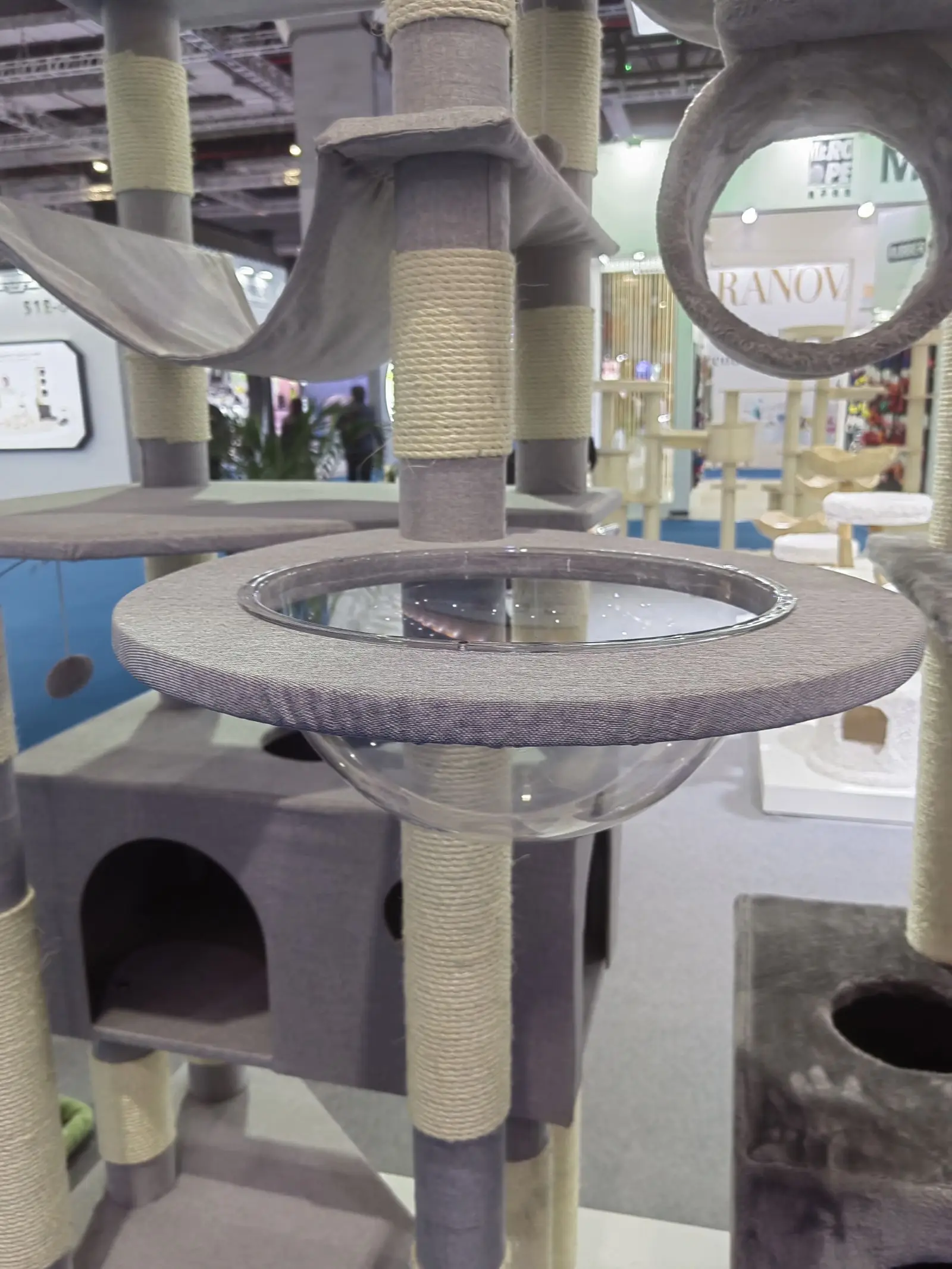 Tall Cat Tree,Multi-Level Cat Tower for Indoor Cats,2 Widened Plush Perches Cat Condo with Scracthing Board and Big Cave