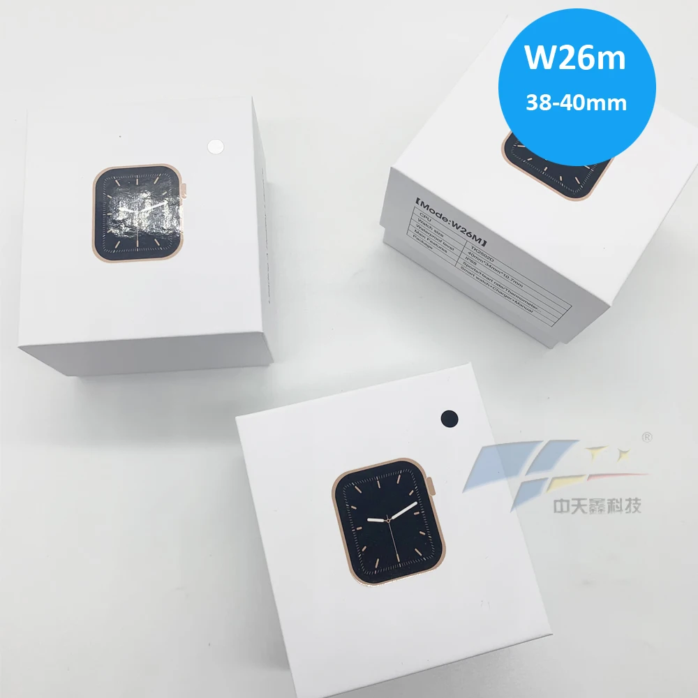 2021 W26m Смарт-часы с ремешком 40 мм трекер сердечного ритма BT часы IP68 для мужчин и женщин W26m