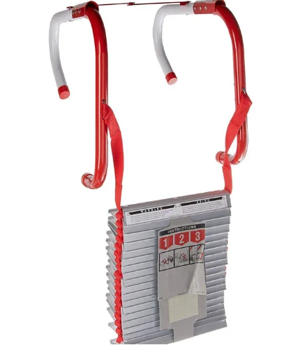 14 foot fire escape ladder 2 story steps emergency chain safety step ladders with handrail