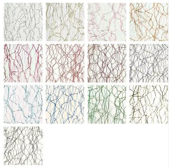 100% Nylon Gold and Sliver Christmas Tulle Roll Fabric