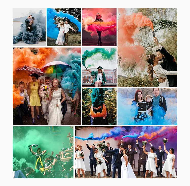 Smoke Effect Show Round Bomb Party Stage Studio Photography Props Magic Light Fog Smoke Cake fireworks