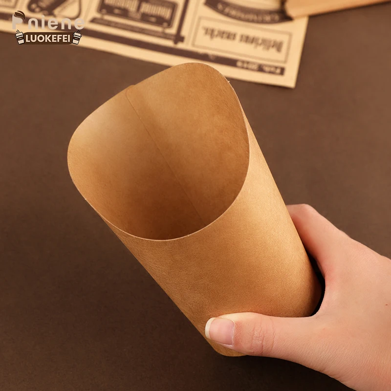 Disposable charcuterie potato paper chip cup custom paper cups for french fries