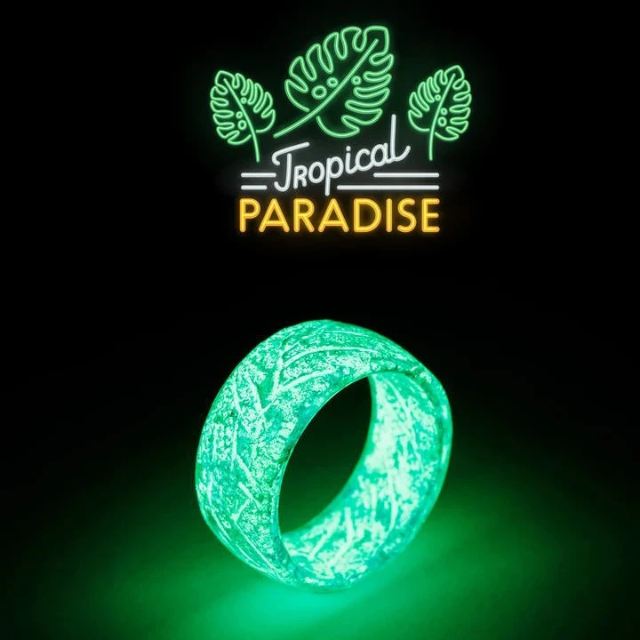 New style bar multi-color  Luminous Ring Glow In The Dark  resin glowing Rings