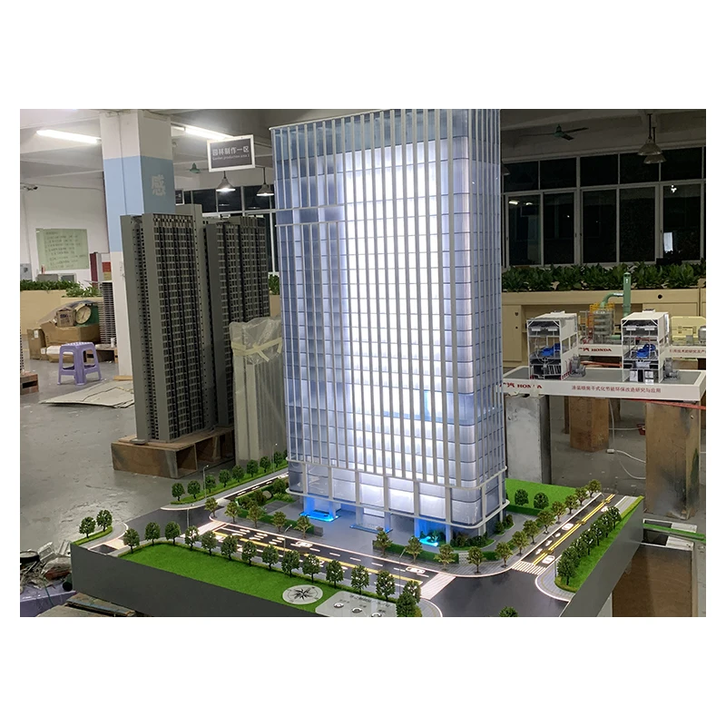Colorful design style architectural buildings model custom residential house 3d architectural model