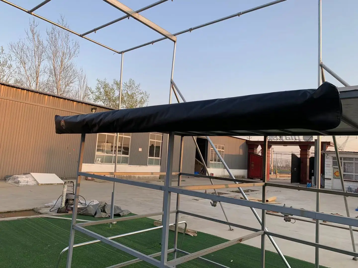 Summer Car Camping Sun Shade 4x4 Flat Shelter with Roof Placement 5m Oxford Polyester Car Side Awning Tent 2 Person 4WD Vehicles