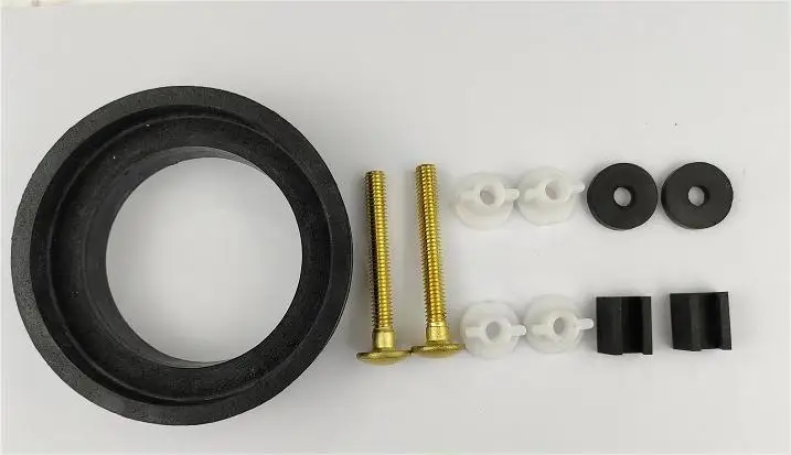 Toilet tank to bowl with screw brass Rubber Accessary Kits