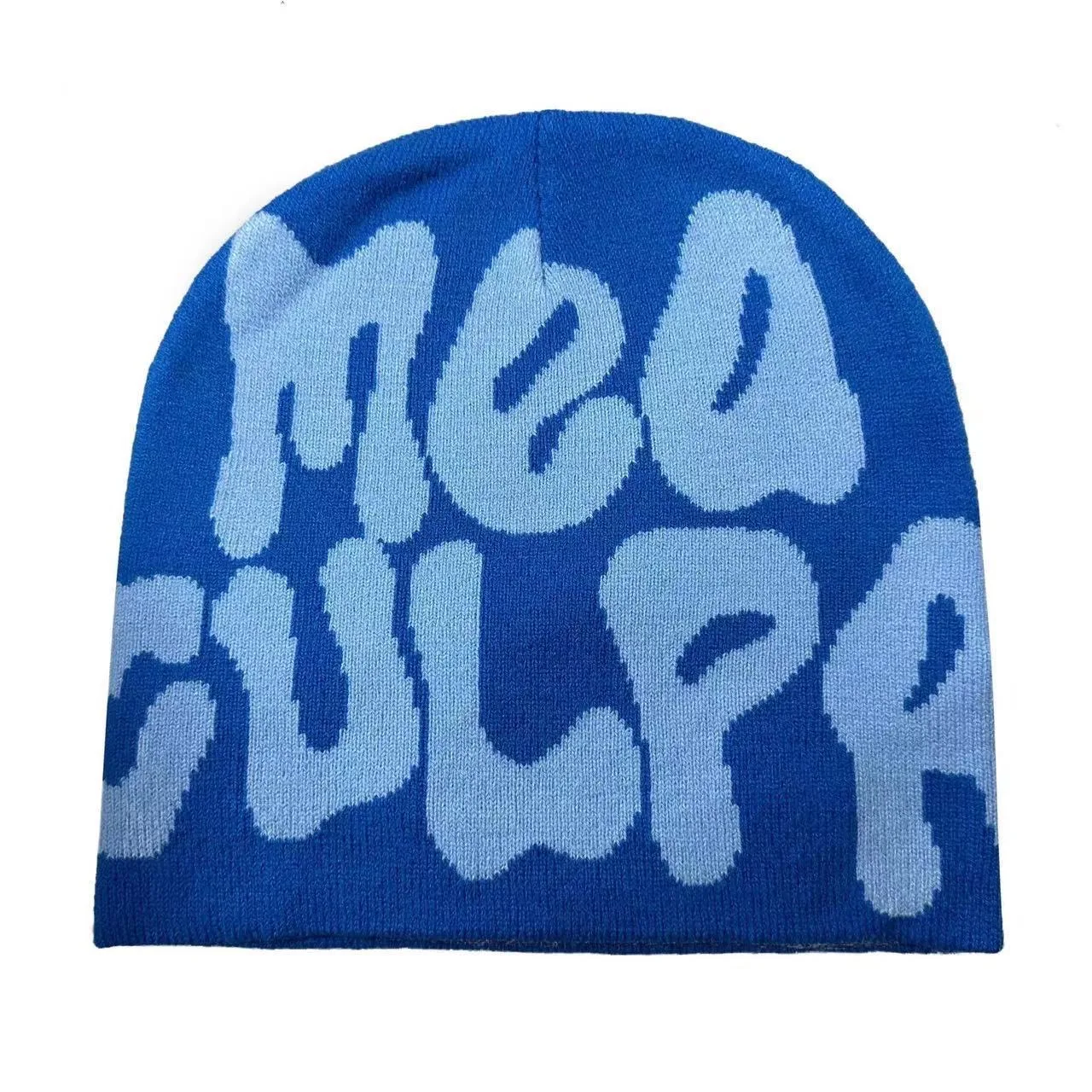 Custom Logo Unisex Acrylic Jacquard Winter Hat Women Kids Warm Ski Cap All Over Print Jacquard Knitted Furry Beanie
