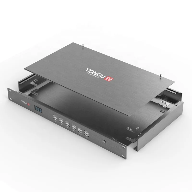 YONGU-C11 1U Rackmount Chassis Flat Extruded Side Panel Transformer Enclosure Channel Active Instrument Direct Box