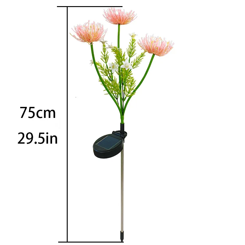 solar flower lights LED artificial flower Courtyard lawn decorative lighting for garden street Outdoor