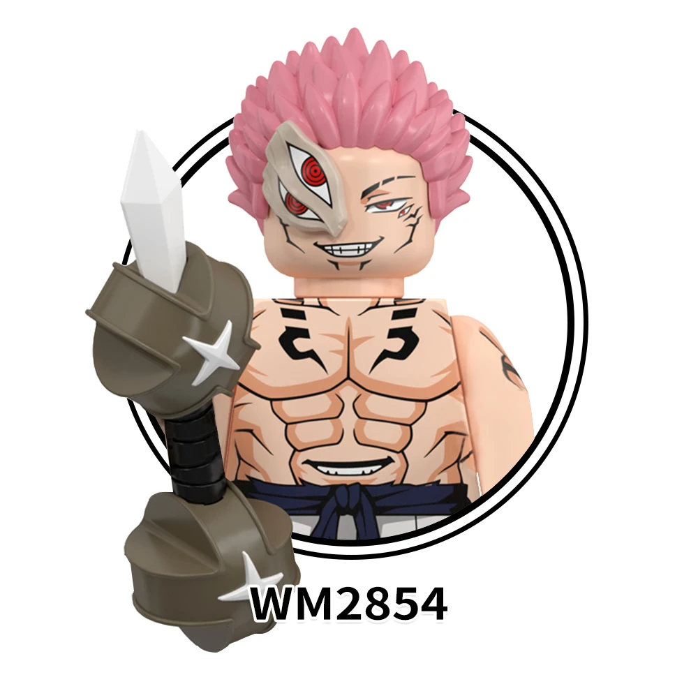WM6200 Jujutsu Zenin Naobito Fushiguro Toji фигурки аниме подарок детям Juguetes DIY наборы строительных блоков детские игрушки