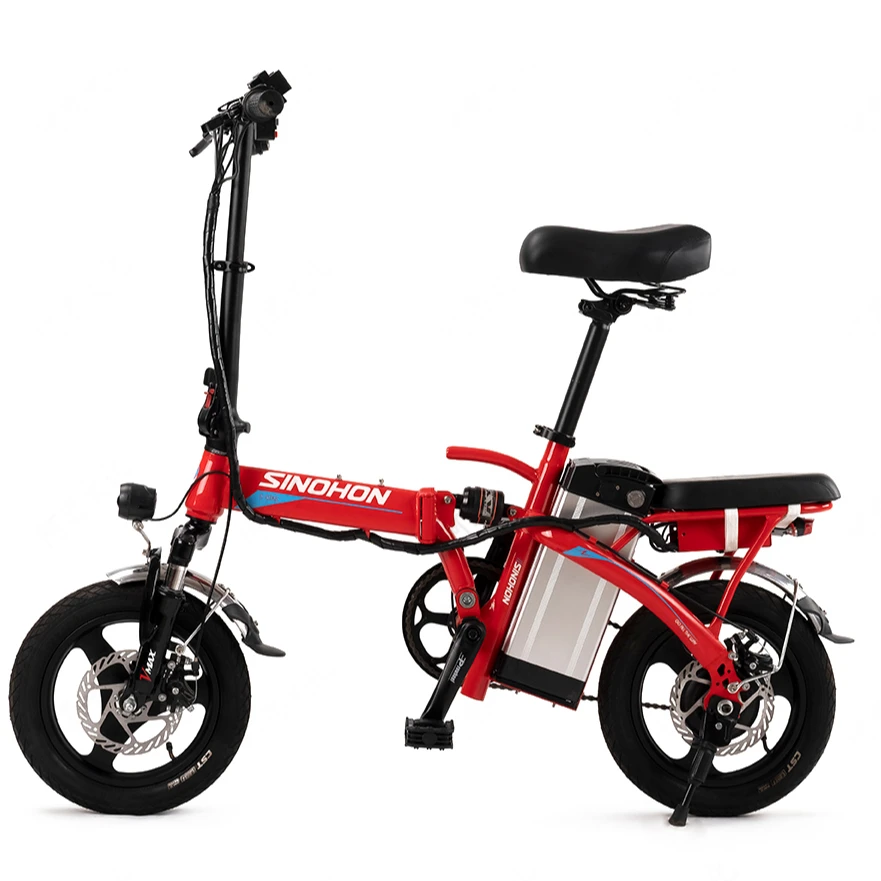 High Power 14 inch small size Energy-saving electric bicycle 48v 2A charger electric city road bicycle