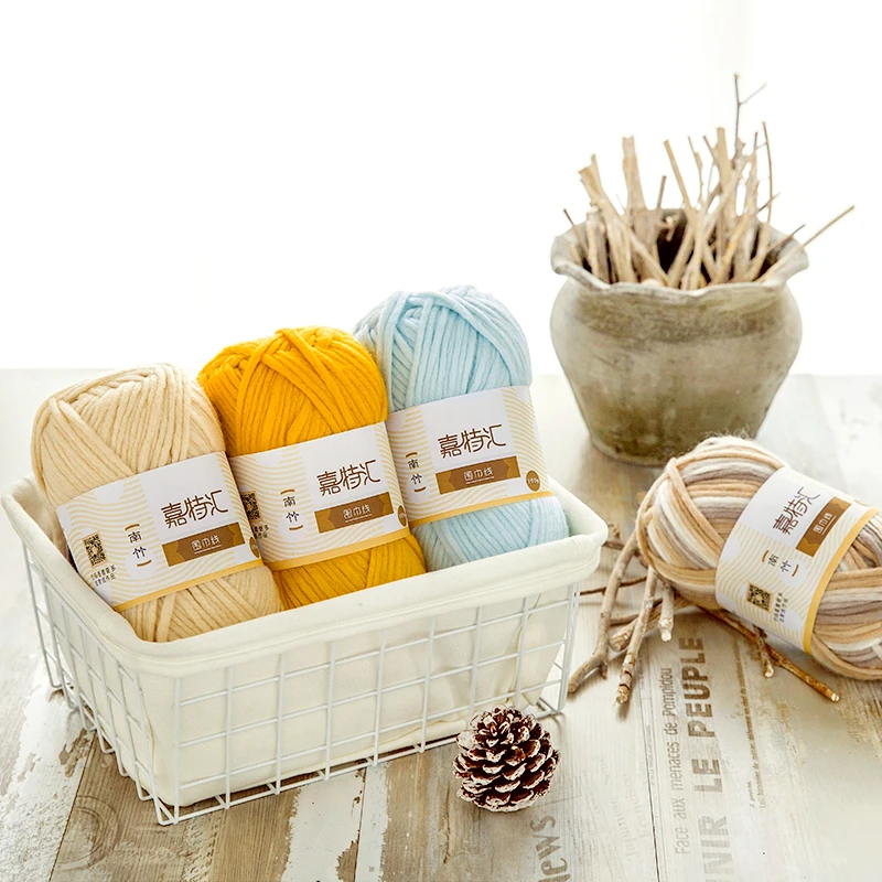 Yarncrafts Wholesale recycled soft acrylic nylon blend yarn for hand knitting