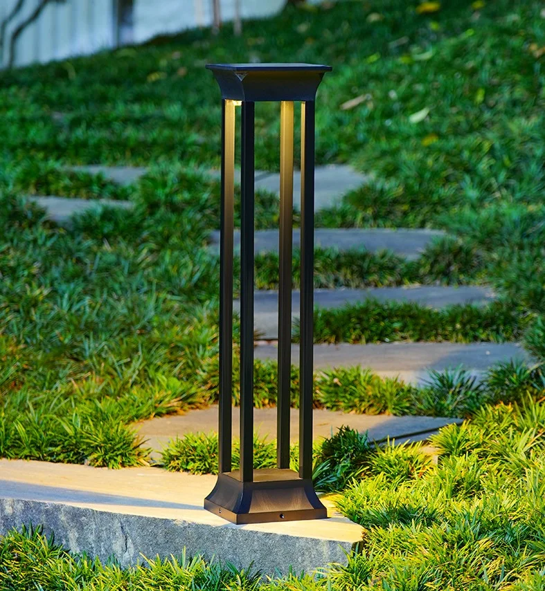 Solar Powered Outdoor Light Pathway Garden Lamp LED Bollard Yard Security Lawn Landscape Lighting Solar Pathway Lights Outdoor