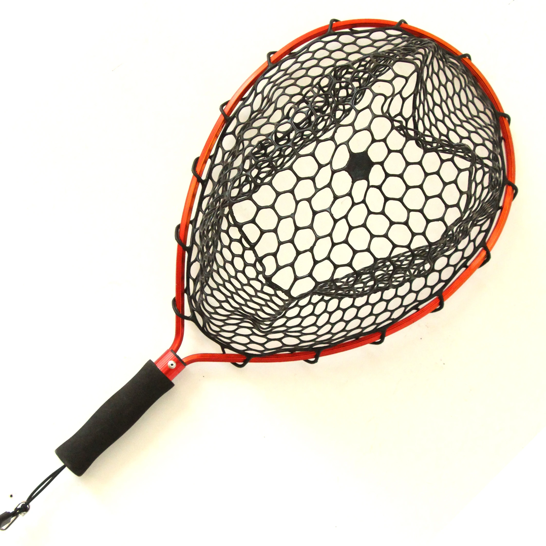Selco Plastic Handle Net Mesh 15mm Rubber Sinking Coating Fishing Landing Net Fishing Landing Net Landing Net Fishing