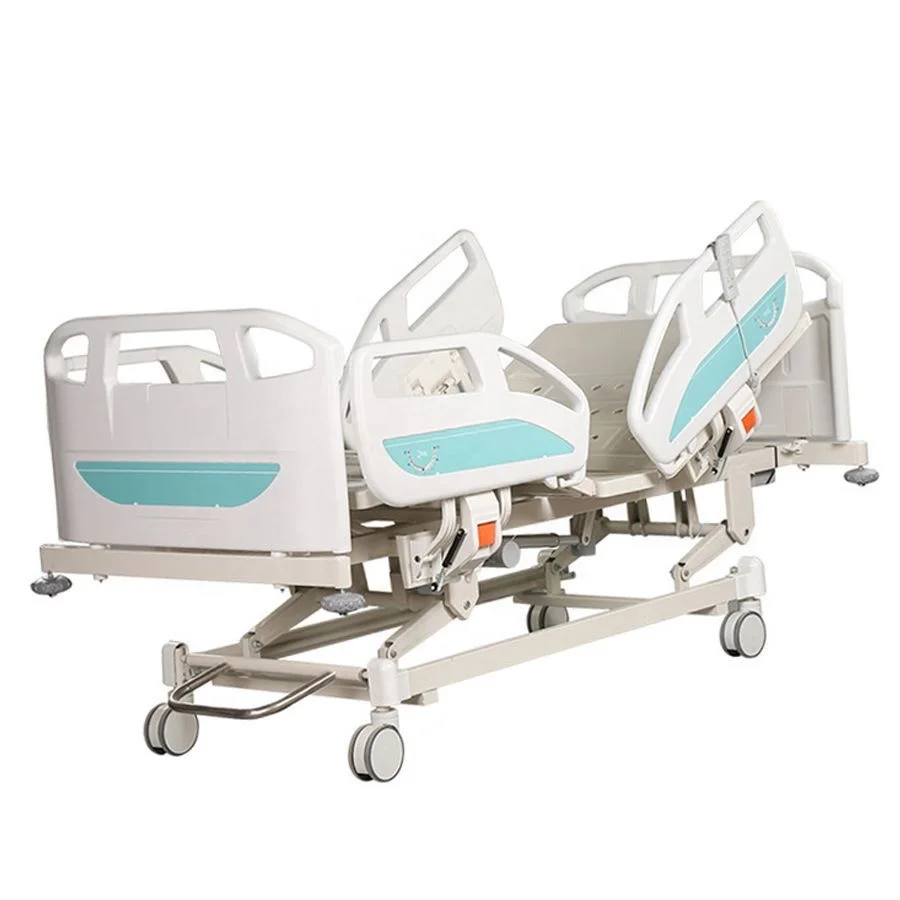 Cheap Price Hospital Equipment ABS A7 Economic Solid Flat Hospital Bed Medical Bed with the Punched Plate