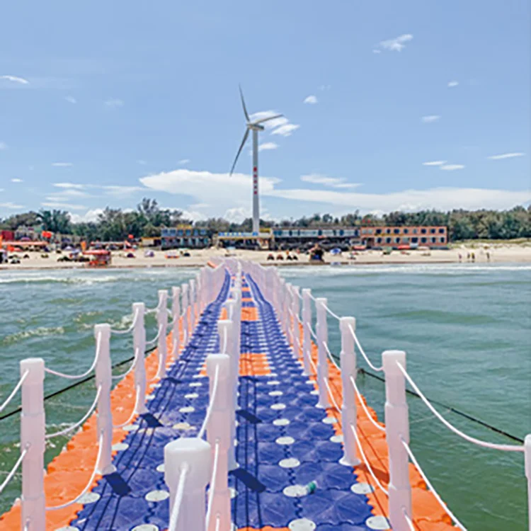 Wholesale Price Plastic hdpe Floating Bridge Modular Floating Dock Cubes Pontoon